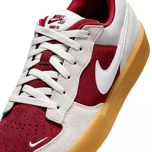 Nike SB Force 58 Team Red/Summit White/Gum Light Brown/White