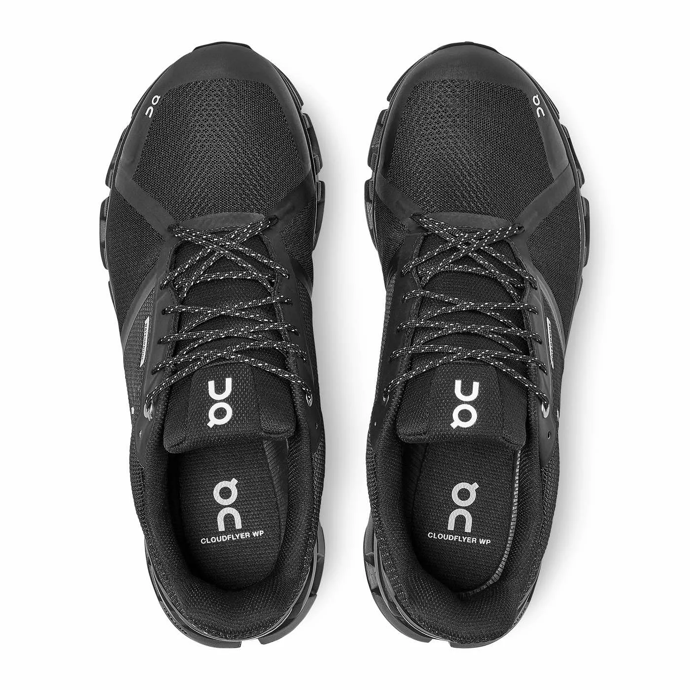 On Running Men's Cloudflyer Waterproof Shoes - Black / Lunar