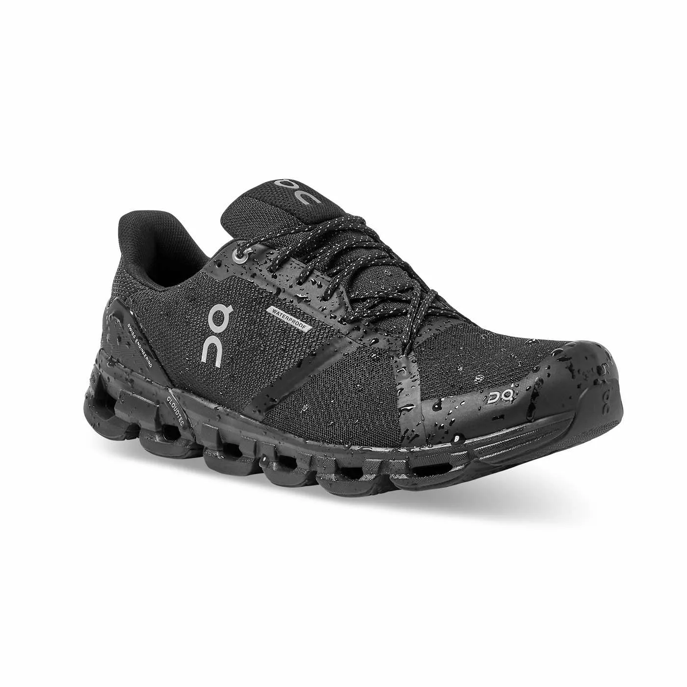 On Running Men's Cloudflyer Waterproof Shoes - Black / Lunar