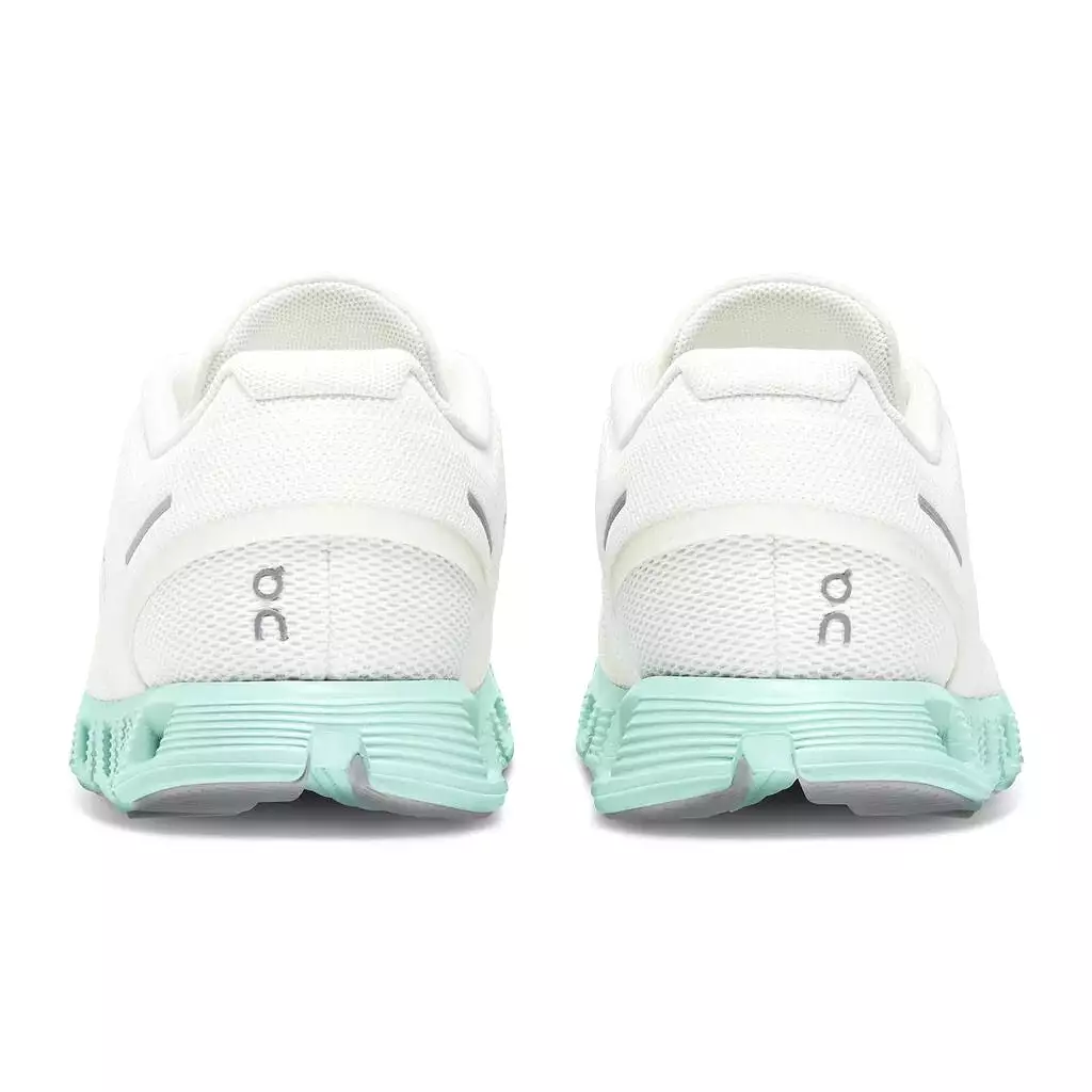 'On Running' Women's Cloud 5 - Undyed White / Creek