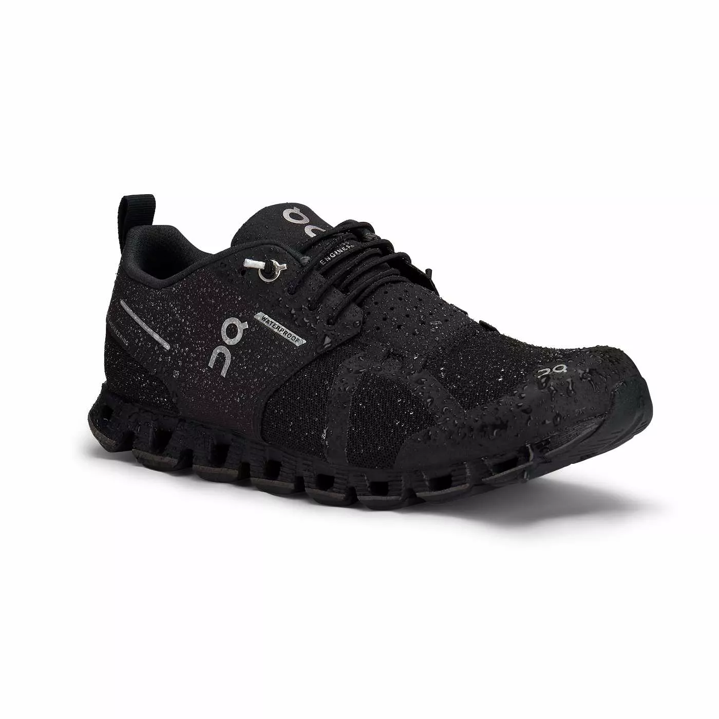 On Running Women's Cloud Waterproof Shoes - Black / Lunar