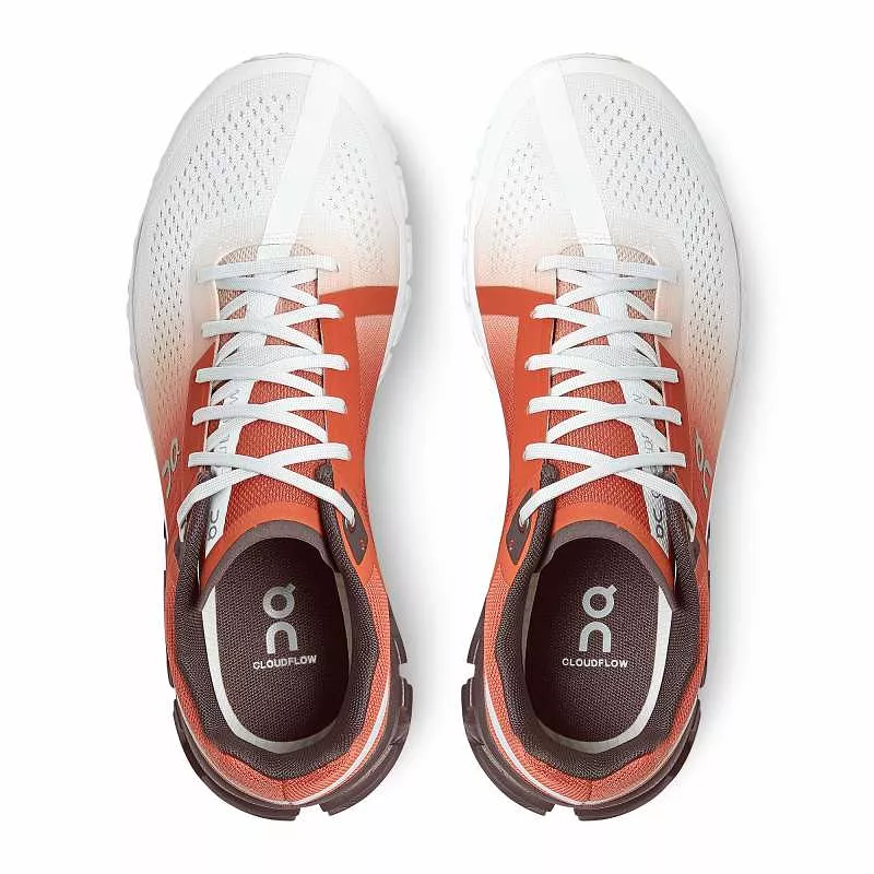 On Running Women's Cloudflow Shoes - Rust / White