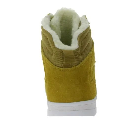 PARK AUTHORITY by K1X | Kickz H1top winter sneakers with teddy fur lining made of suede 6193-0601/7730 light brown