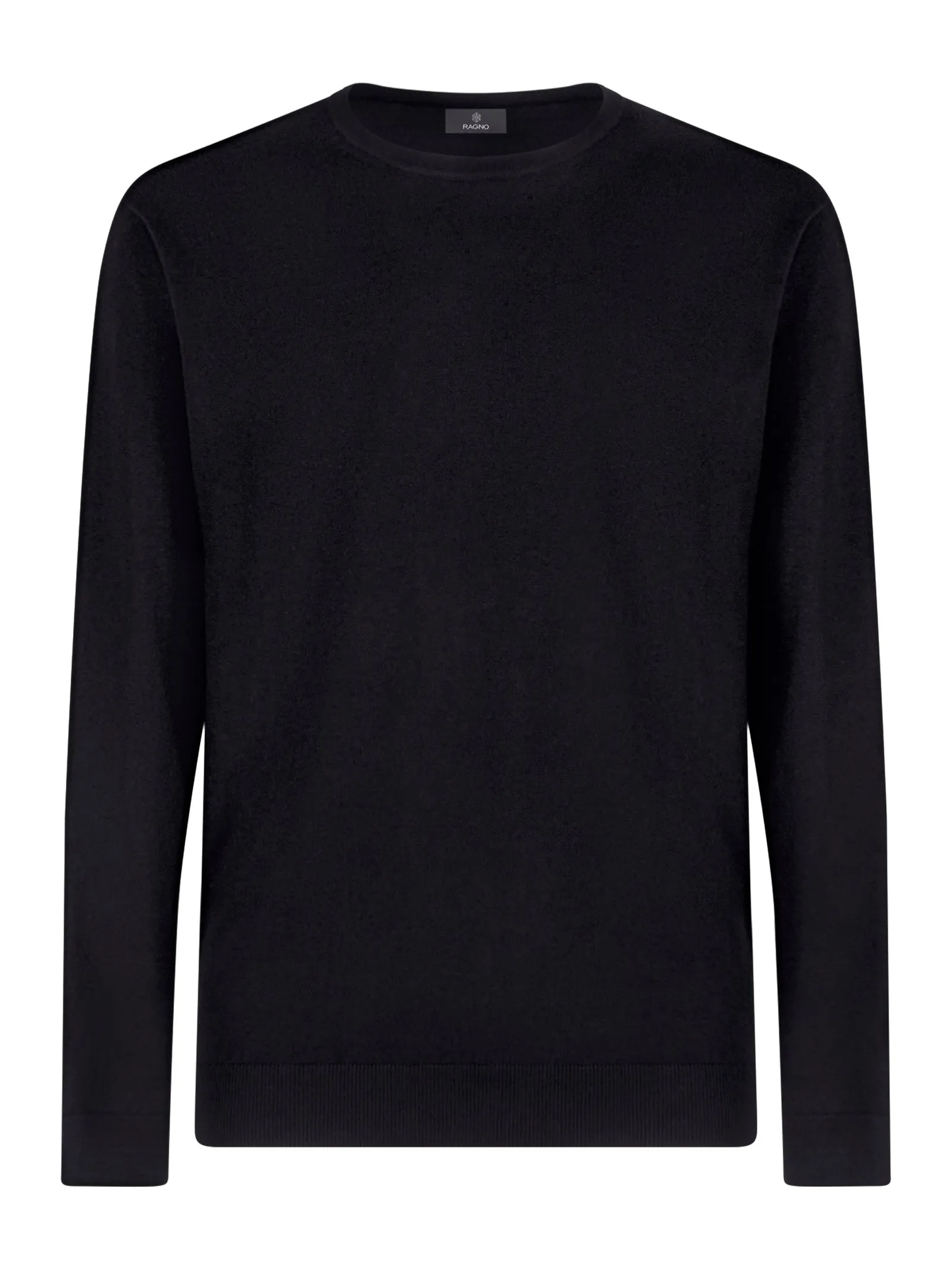 Pull girocollo in filato Winter Basic - Nero