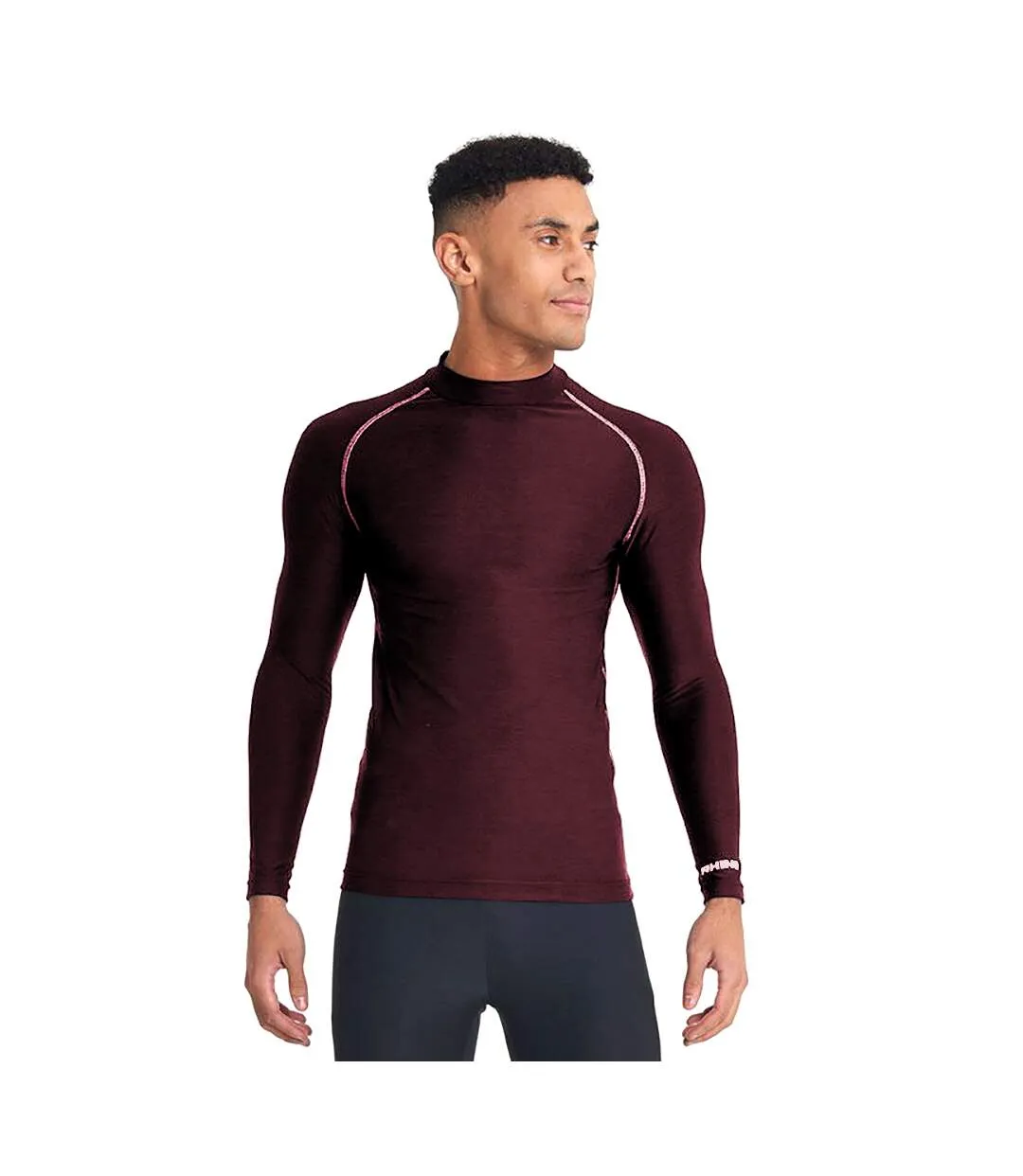 Rhino Mens Thermal Underwear Long Sleeve Base Layer Vest Top (Maroon) - UTRW1276