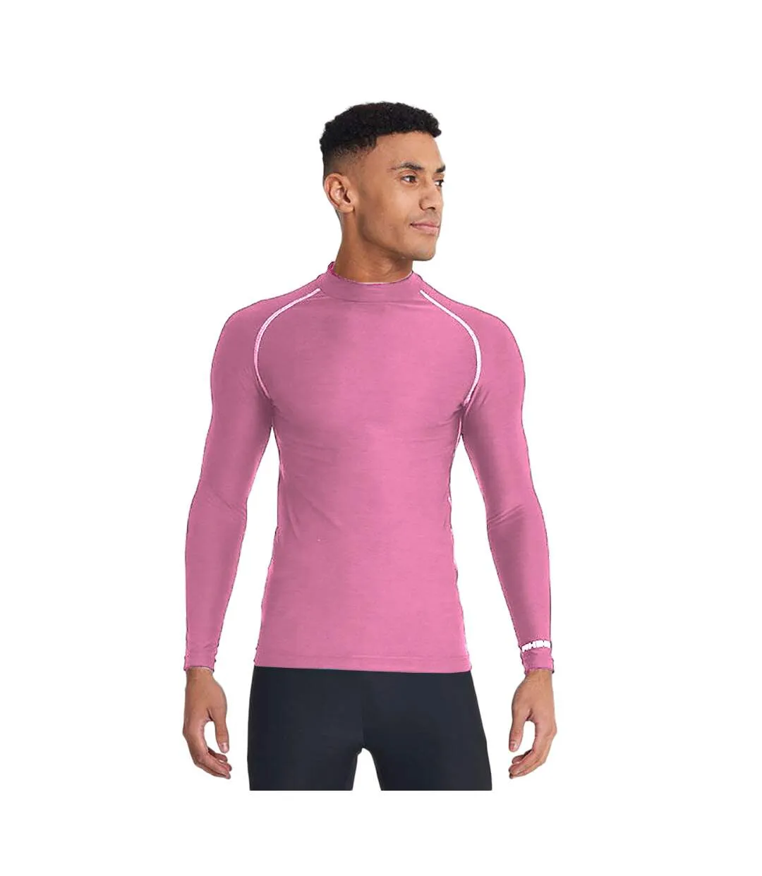 Rhino Mens Thermal Underwear Long Sleeve Base Layer Vest Top (Pink) - UTRW1276