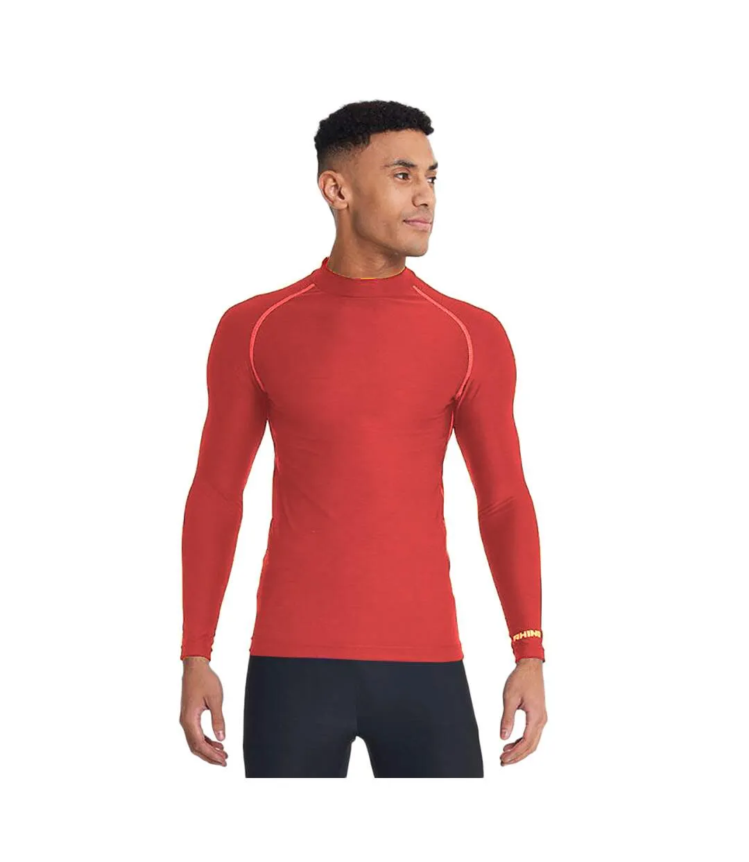 Rhino Mens Thermal Underwear Long Sleeve Base Layer Vest Top (Red) - UTRW1276