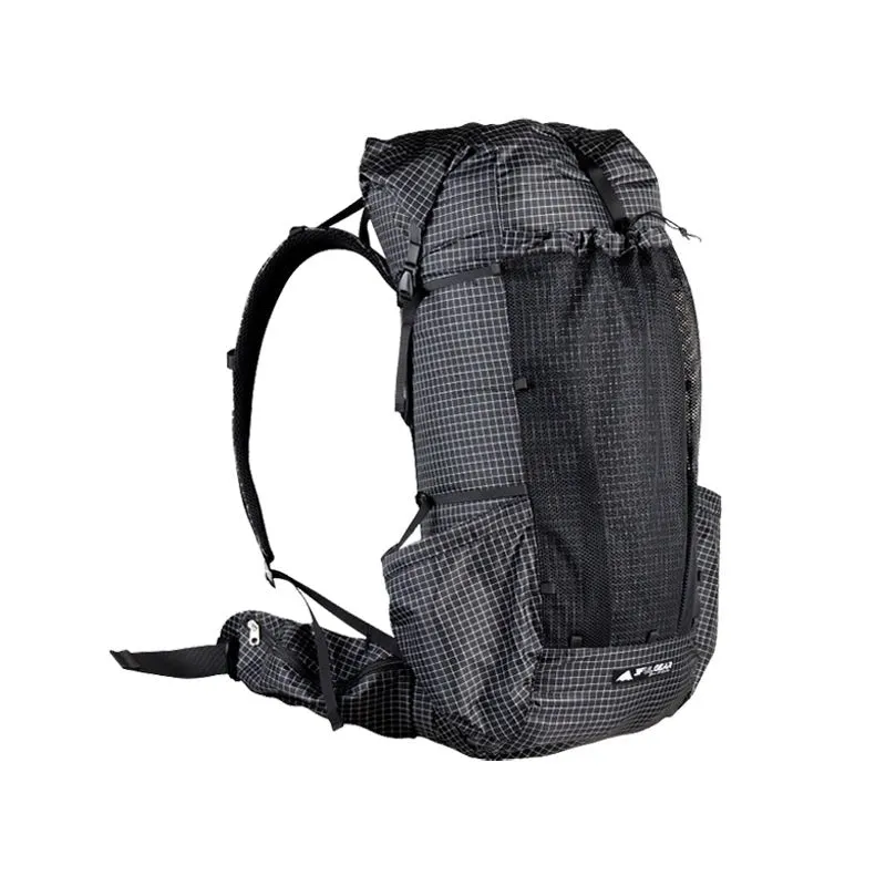 Sac à dos de randonnée / trekking imperméable UHMWPE 46L + 10L 880g 3F UL GEAR - Qi Dian Pro