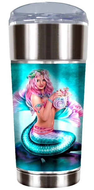 Spring Flowers Mermaid Travel Mug