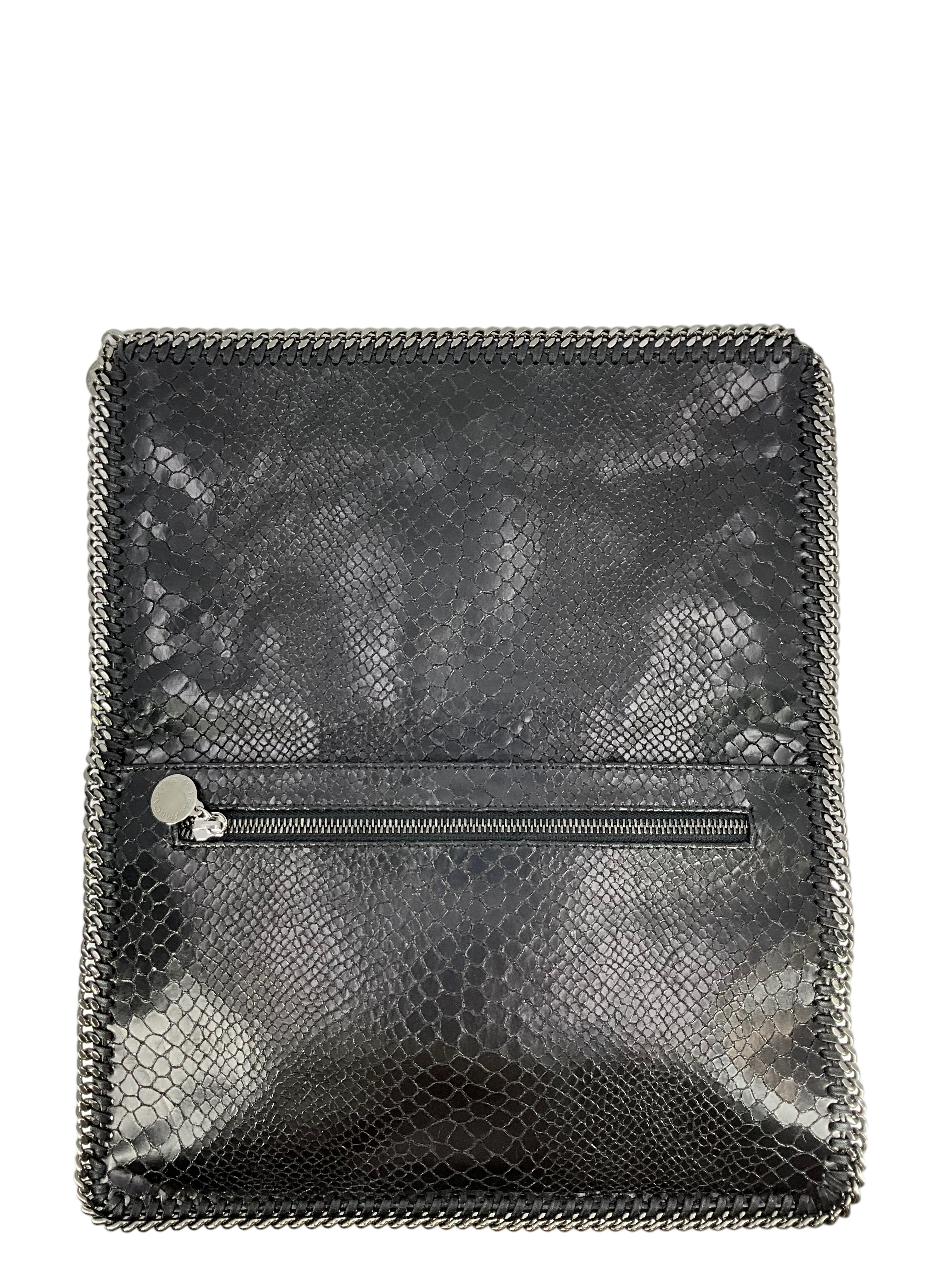 Stella McCartney Falabella Vegan Python Clutch