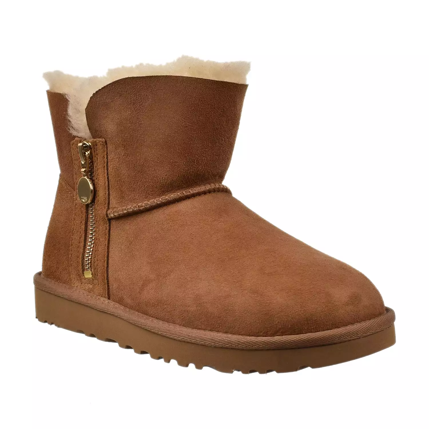 UGG Bailey Zip Mini Retro Fleece Women's Boots Chestnut