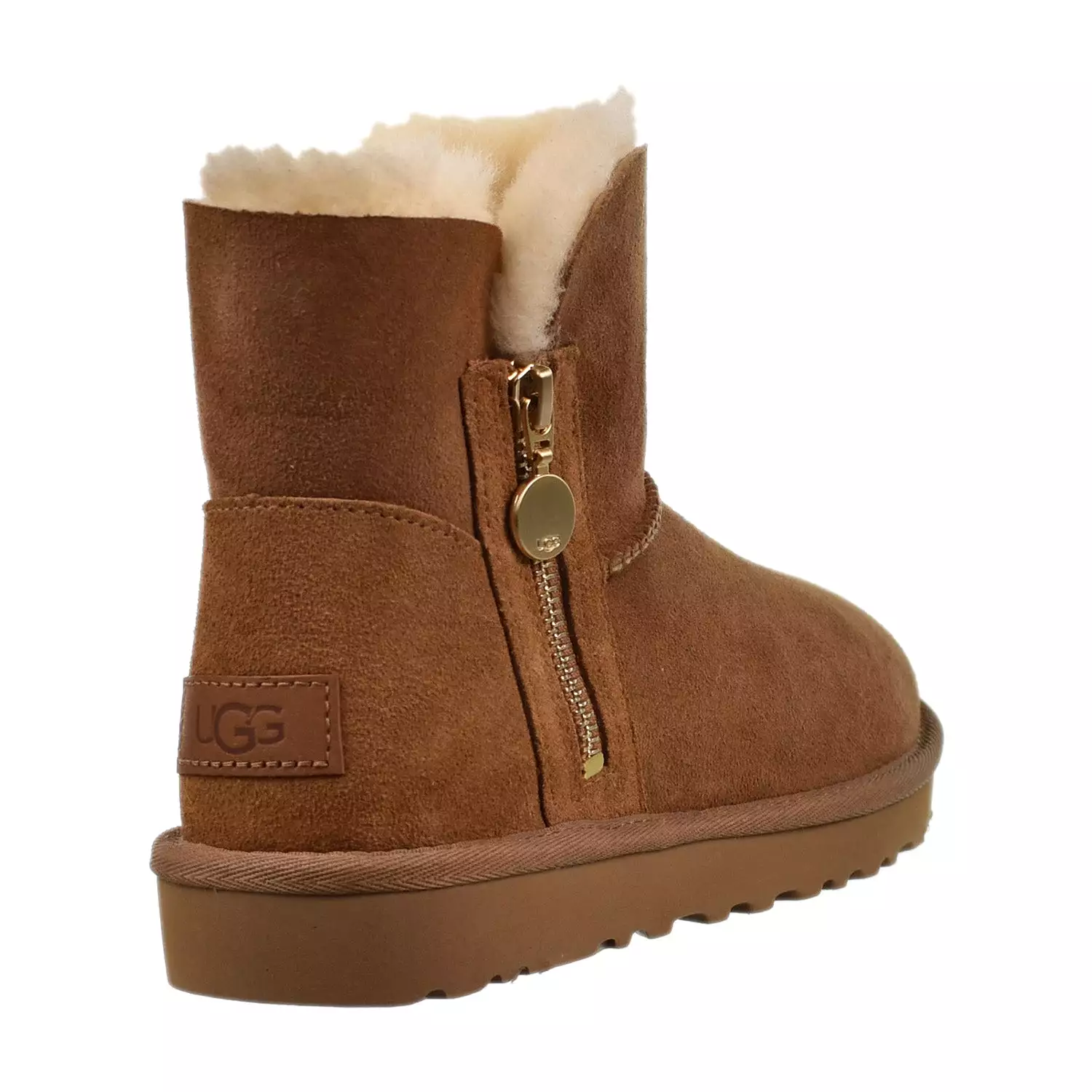 UGG Bailey Zip Mini Retro Fleece Women's Boots Chestnut