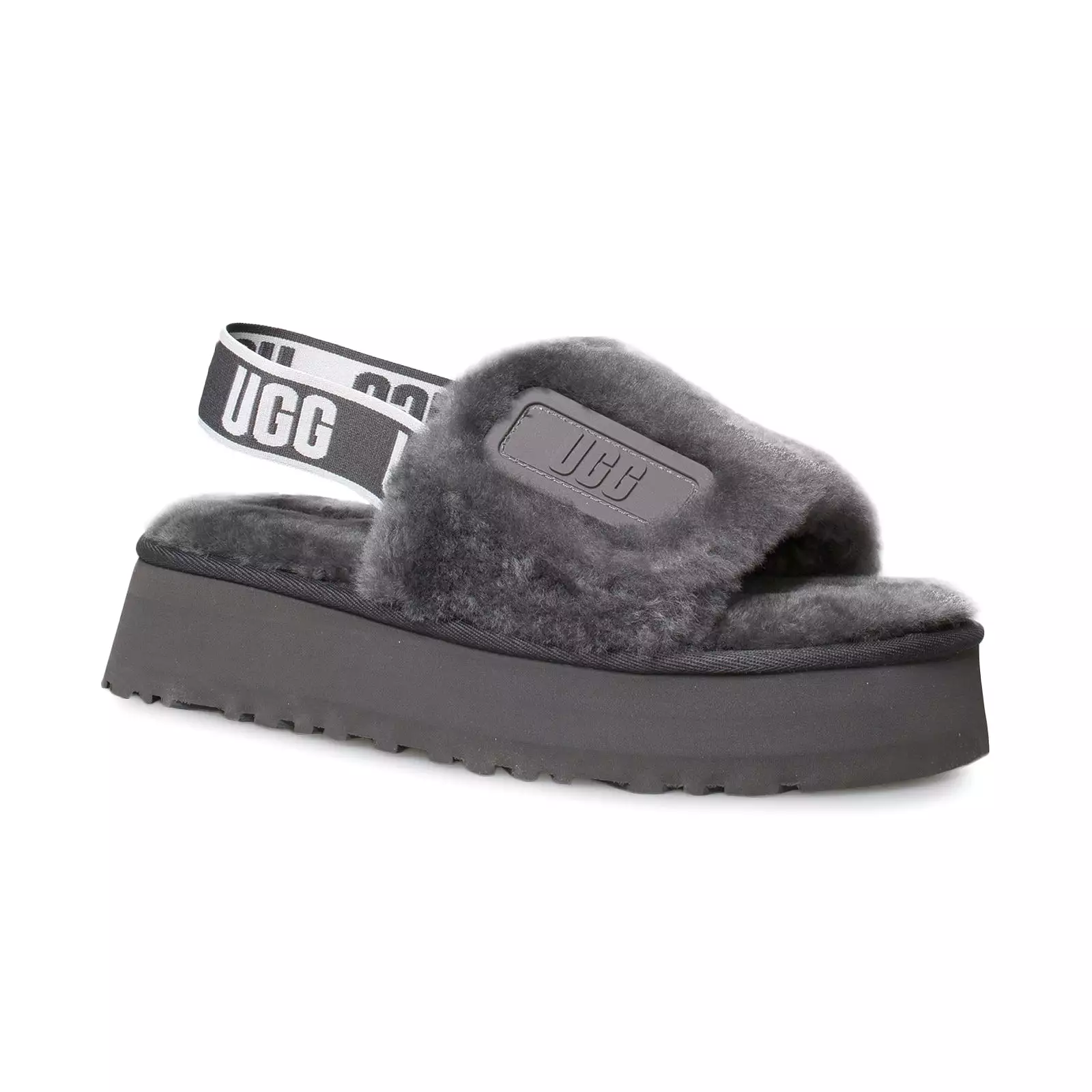 UGG Disco Slide Dark Grey Shoes - Women's