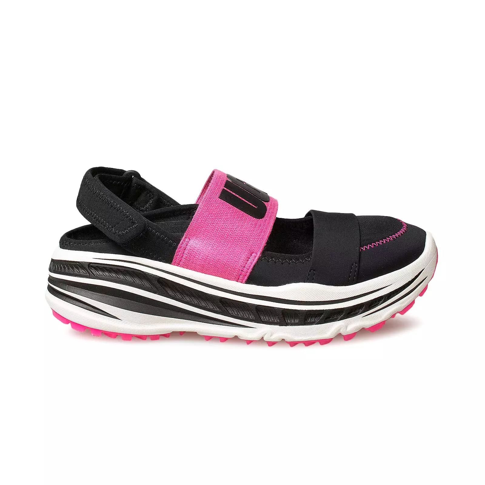 UGG Slingback Runner Black Pink Shoes - Women's