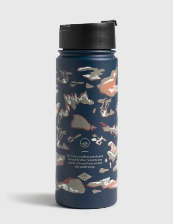 UNITED BY BLUE INSULATED STEEL BOTTLE 18 OZ lakeside camo