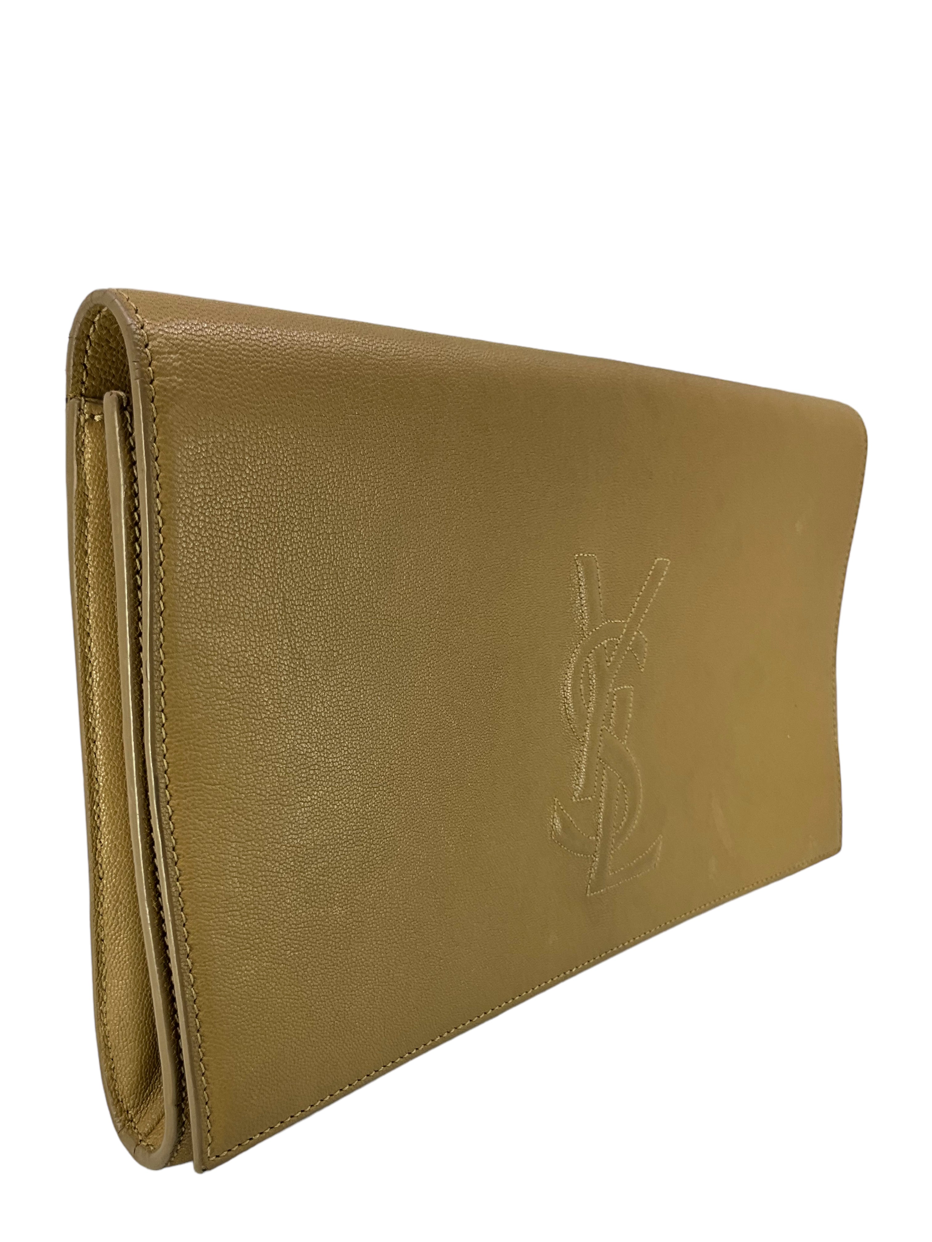 Vintage Yves Saint Laurent Brown Clutch