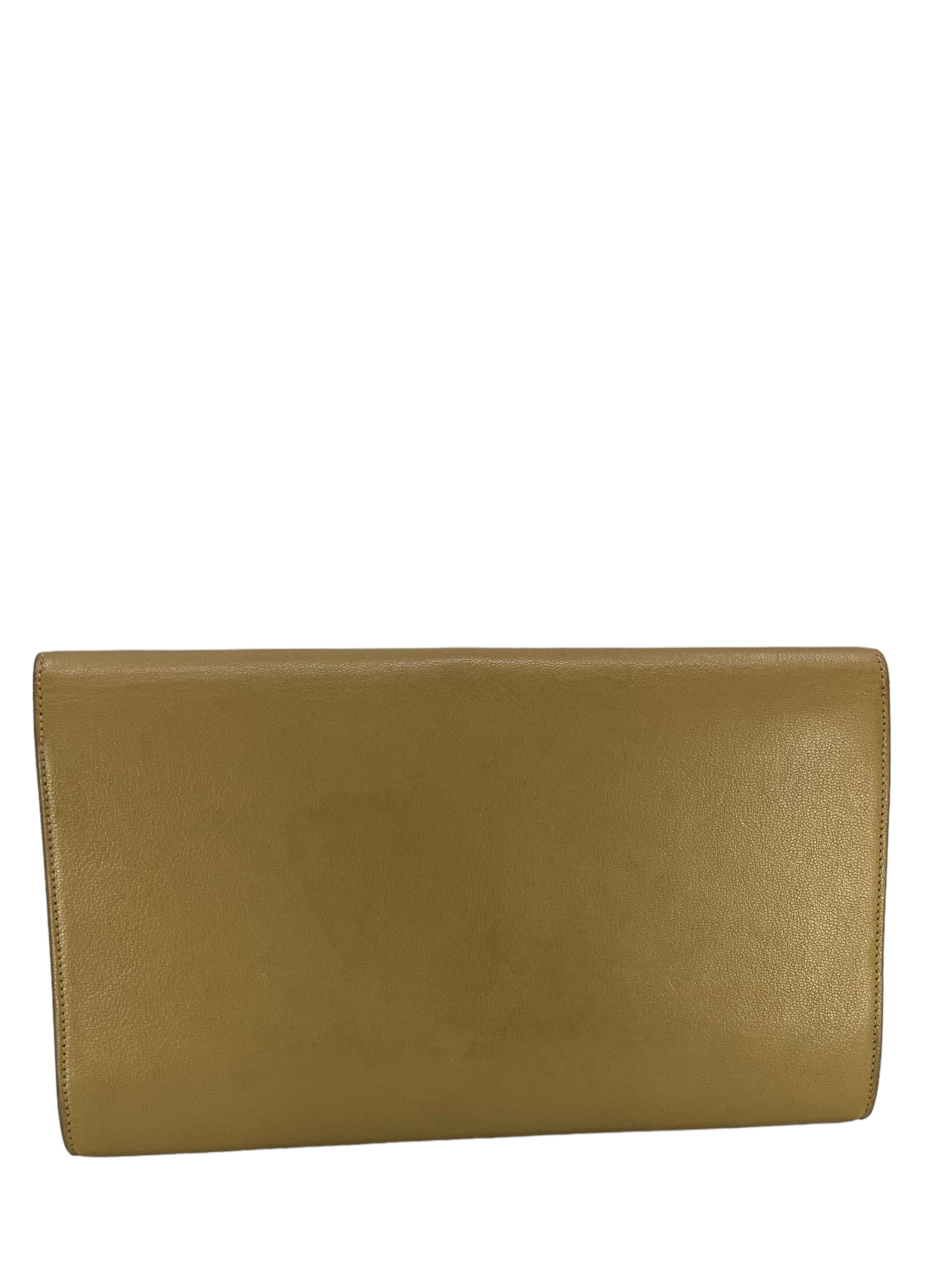 Vintage Yves Saint Laurent Brown Clutch