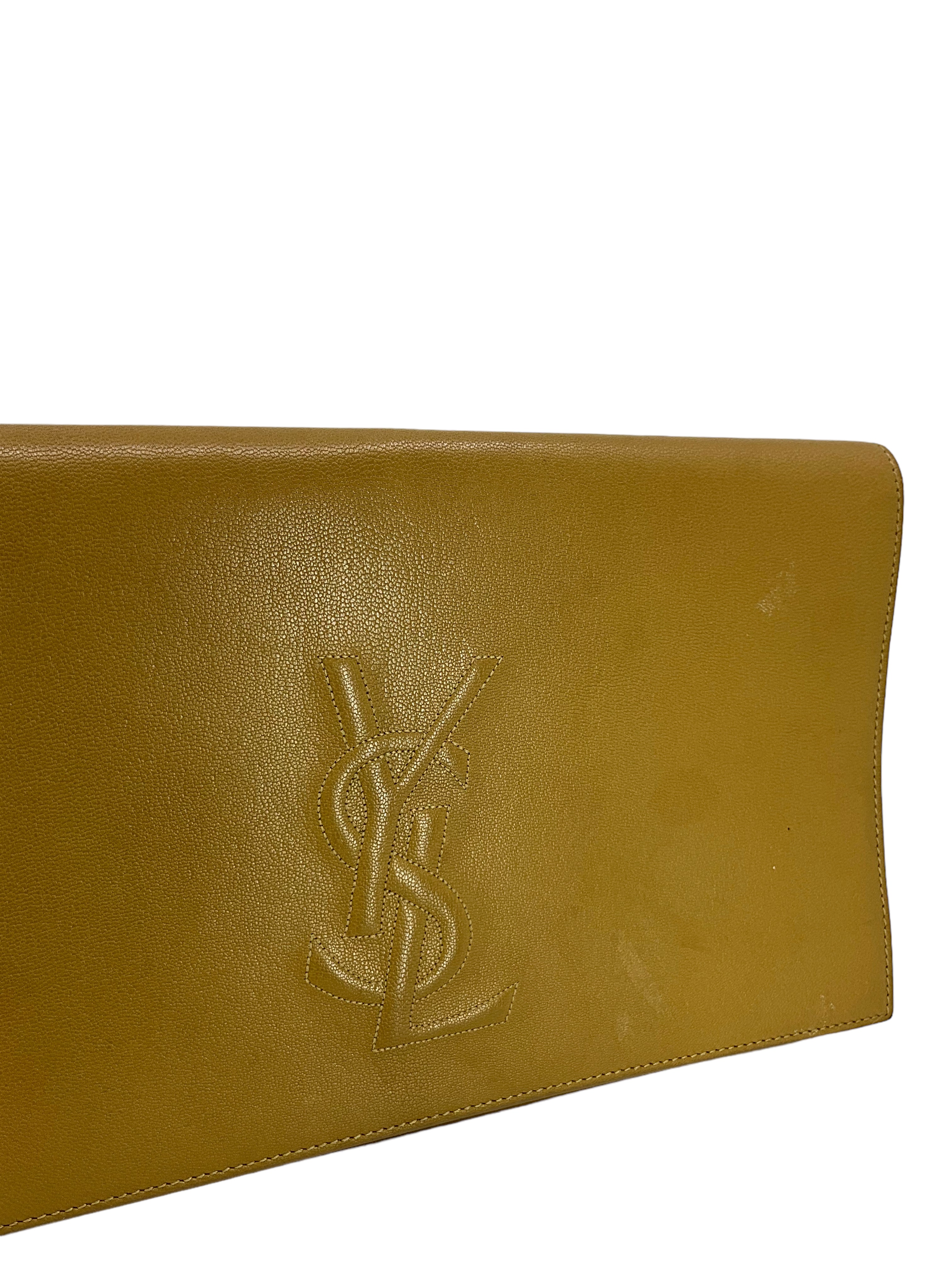 Vintage Yves Saint Laurent Brown Clutch