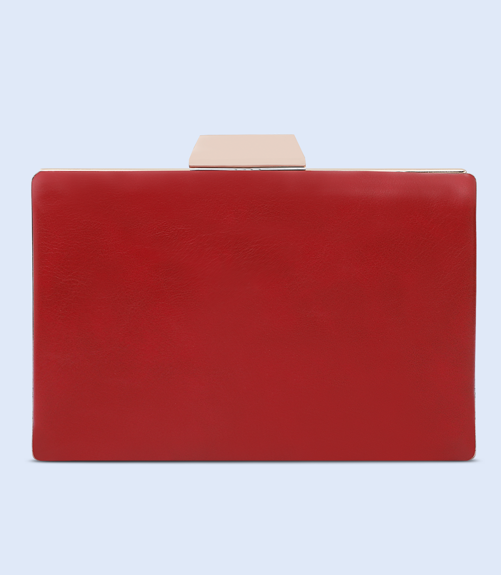 WB2066-MAROON-Women Snazzy Clutch