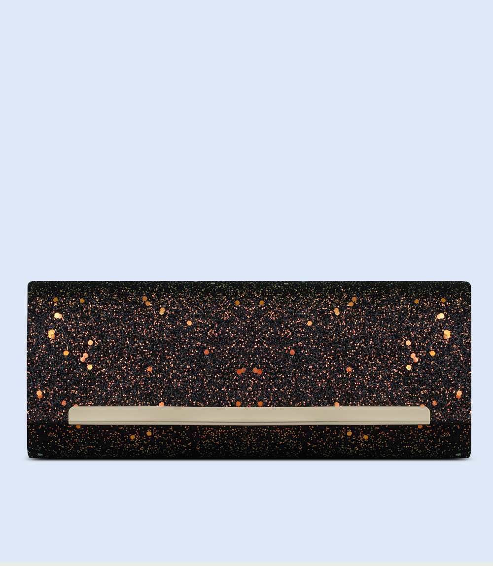 WB2407-BLACK-Women Snazzy Clutch