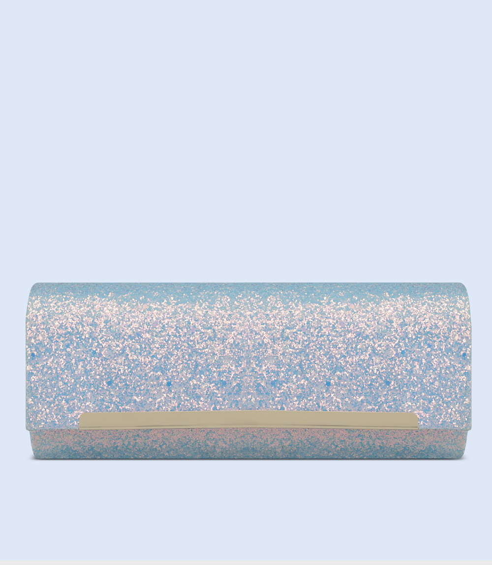 WB2407-BLUE-Women Snazzy Clutch