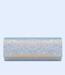 WB2407-BLUE-Women Snazzy Clutch