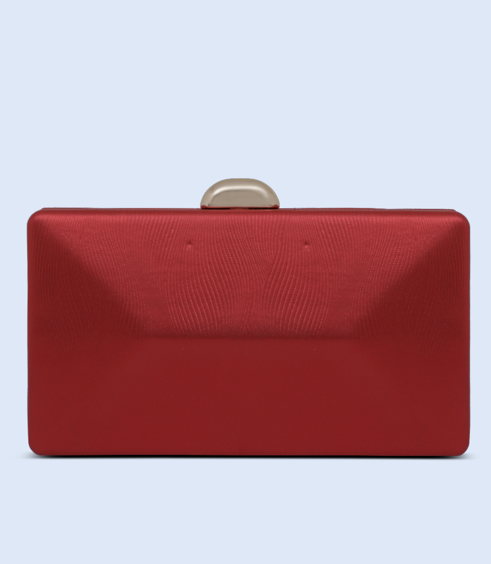 WB2502-RED-Women Snazzy Clutch