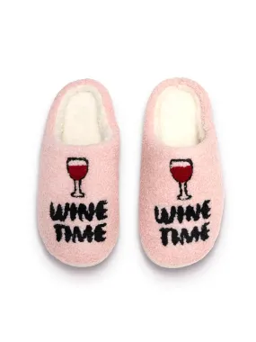 Wine Time Slippers