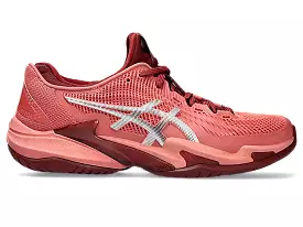 Women's Asics Court FlyteFoam 3, Light Garnet/White, 11 B Medium