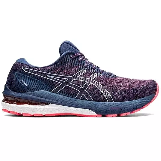 Women's Asics Gt-2000 10, Blazing Coral/Thunder Blue, 5 B Medium