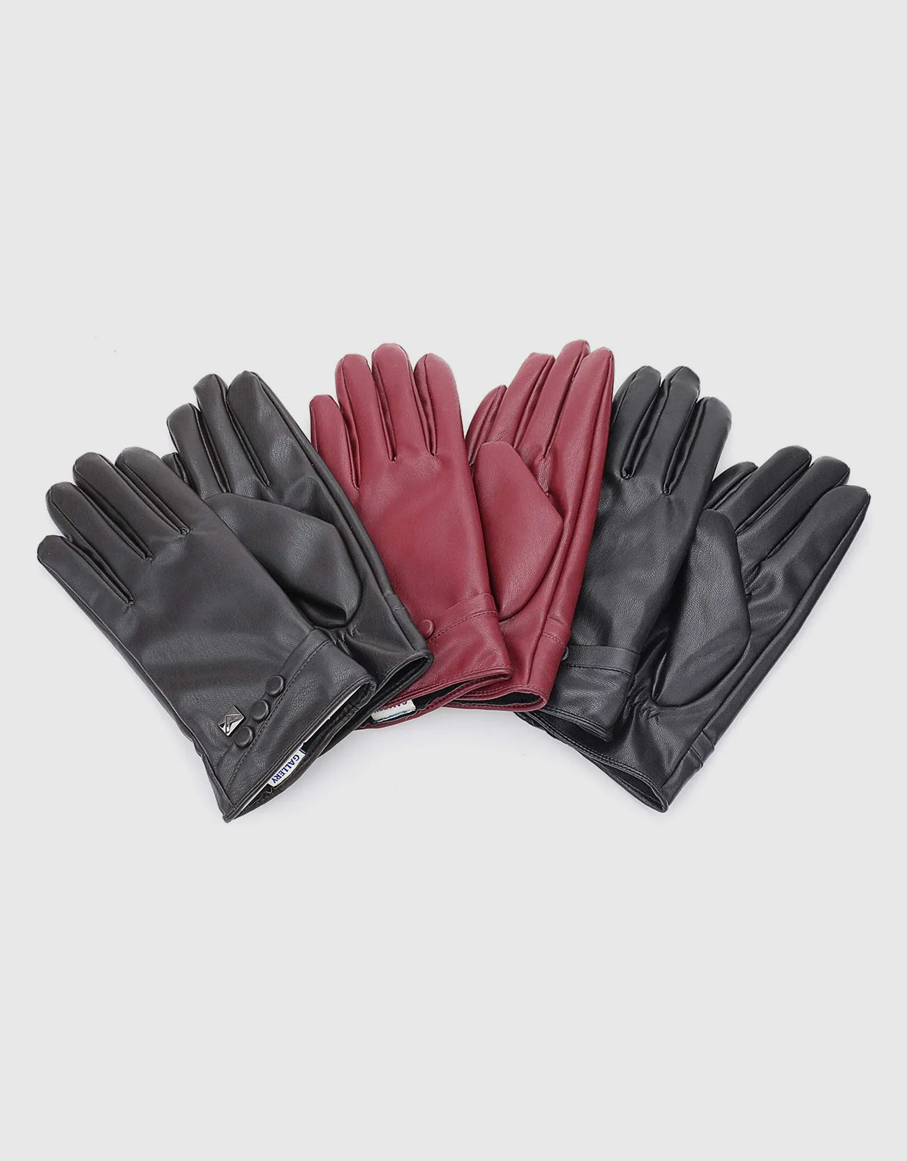 Women's  Touchscreen Three Button Winter Gloves