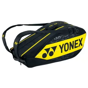 YONEX BA92226EX Pro 6R Badminton Kit Bag (Lightinging Yellow)